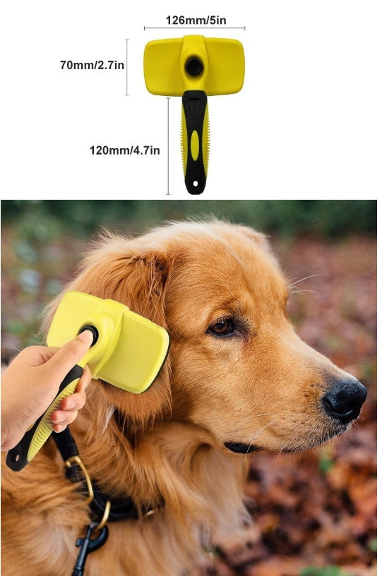 Compatible with Apple, Benepaw Premium Auto cabello limpio perro cepillo impermeable cómodo pequeño perro grande peine de aseo de mascotas herramientas gato encaja varios cabello