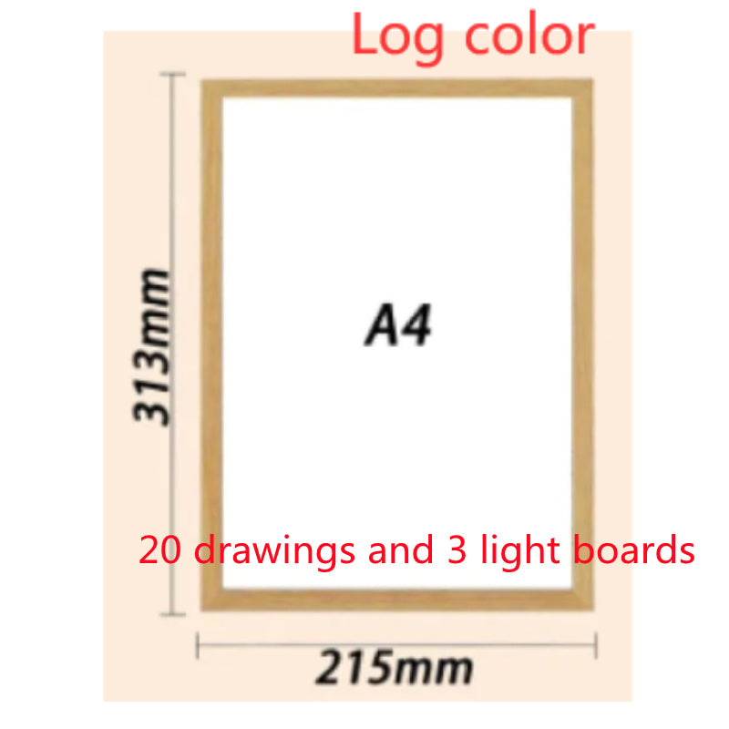 Pittura luminosa personalizzata, pittura fotografica personalizzata, cornice per foto a LED luminosa, decorazione artistica con luce natalizia