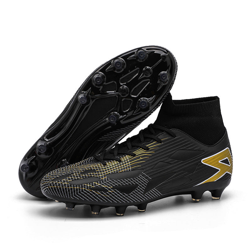 Turf Soccer Shoes Men's High-top Plus Size