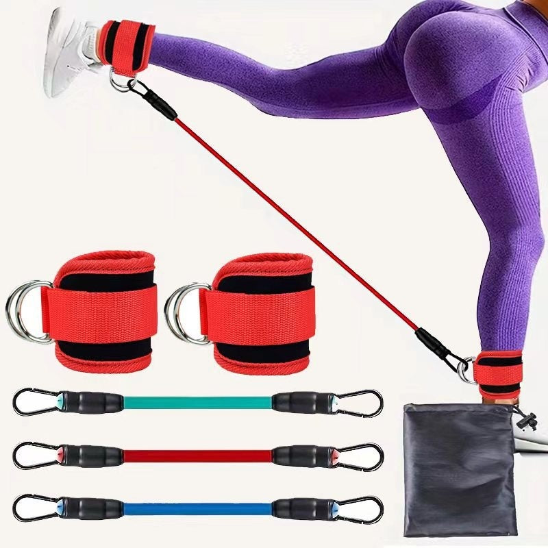 Fasce di resistenza con cinturino alla caviglia, anca, gamba, forza, corda da trazione, fitness, allenamento elastico, yoga, pilates, crossfit, attrezzatura da palestra