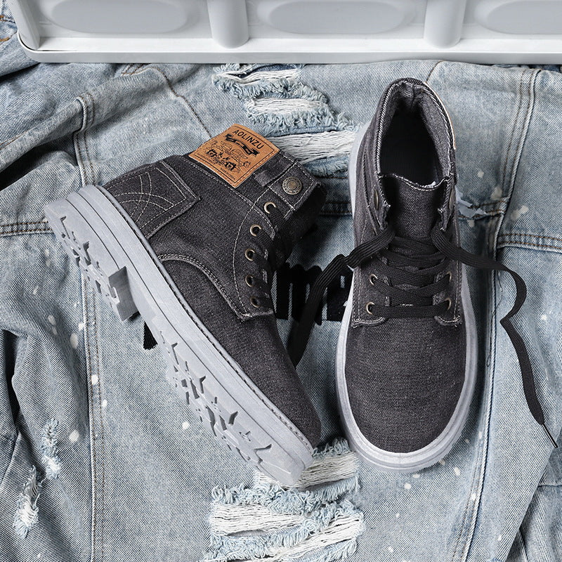 High-top Board Shoe Denim Casual