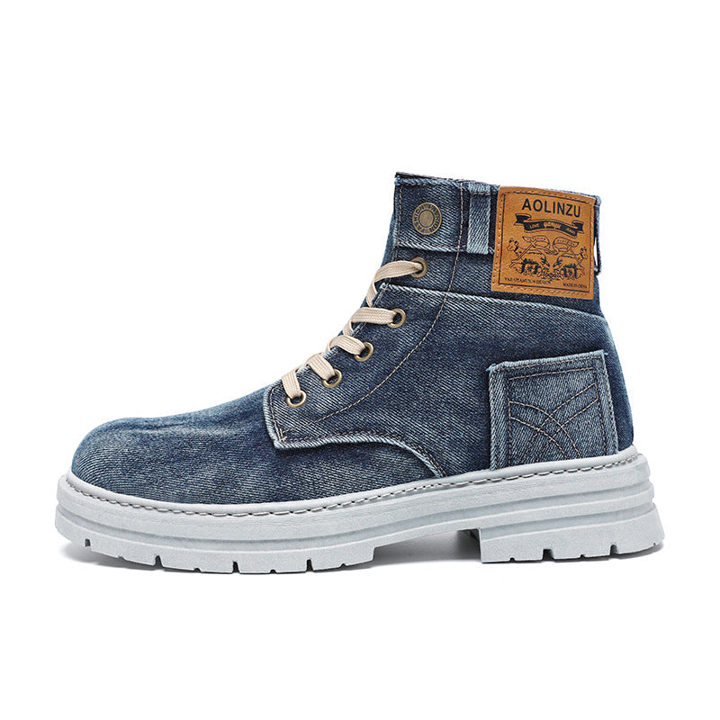 High-top Board Shoe Denim Casual