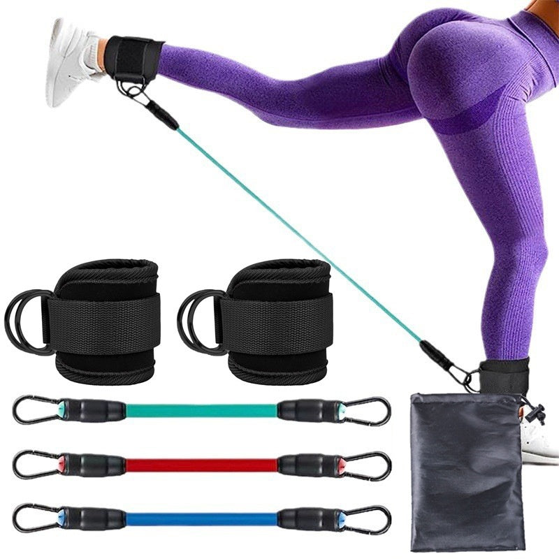 Fasce di resistenza con cinturino alla caviglia, anca, gamba, forza, corda da trazione, fitness, allenamento elastico, yoga, pilates, crossfit, attrezzatura da palestra