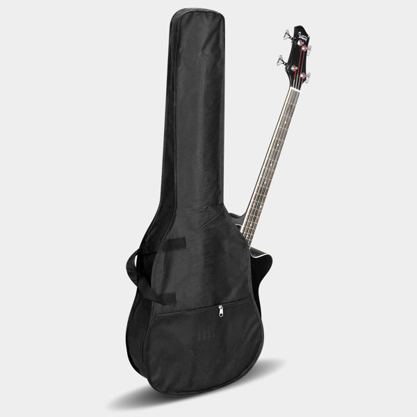 4 Strings With EQ, Rosewood Fingerboard Folk Bass, Black