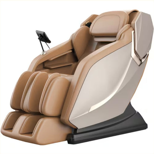 Full Body Zero Gravity Shiatsu Massage Chair SL-Track Recliner With Airbag Speaker LCD Screen Remote Control Voice Control BackLeg Heat