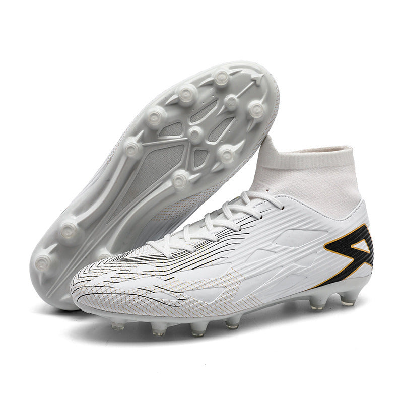 Turf Soccer Shoes Men's High-top Plus Size